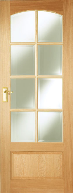 Norbury Glazed Internal Oak Door 78" x 24" (1981 x 610mm)